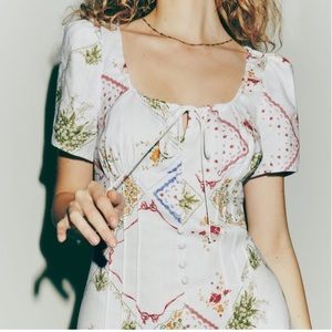 Reformation Pierce Linen Dress Size 8